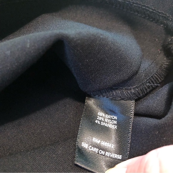 NWT Torrid Midi Studio Luxe Ponte Pencil Skirt Black Womens Size 0 Large 12 - Picture 4 of 8